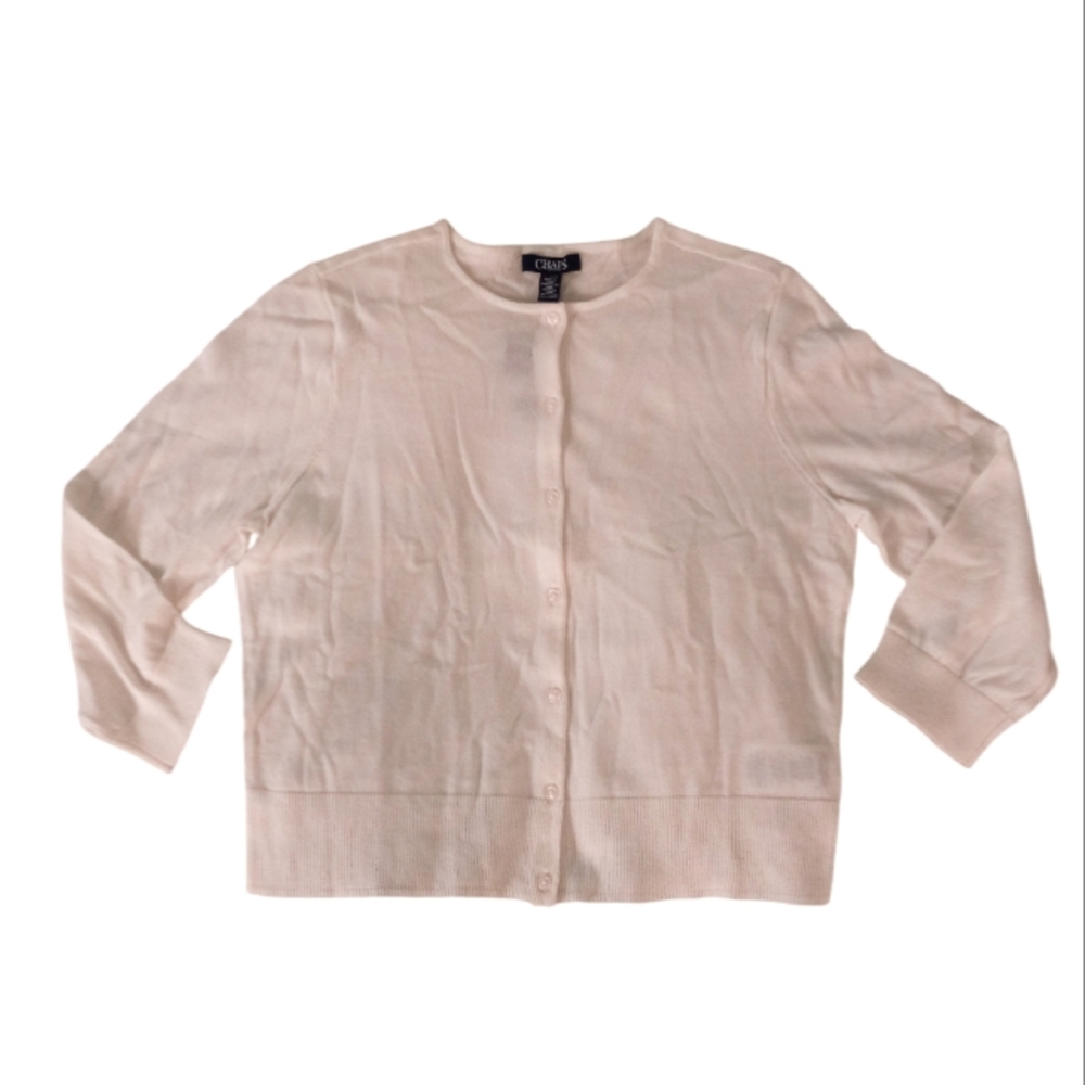 NWT | Chaps 3/4 Sleeve Cardigan | US LP